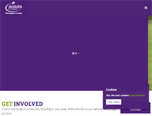 Tablet Screenshot of birminghamscouts.org.uk